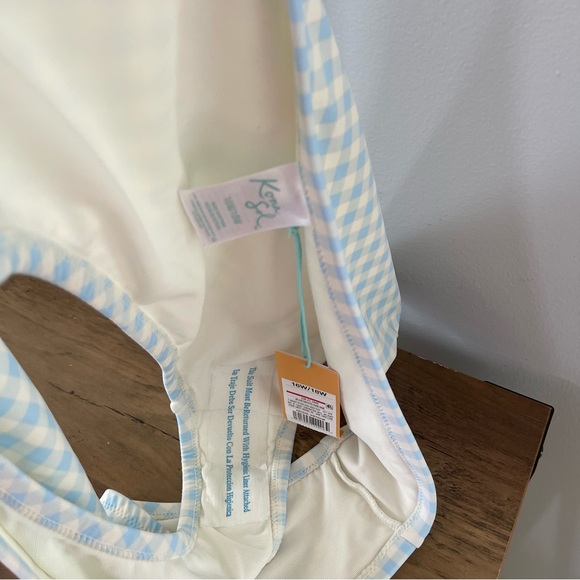 NWT Bikini Bottom plaid blue size 16W/18W - Picture 3 of 5